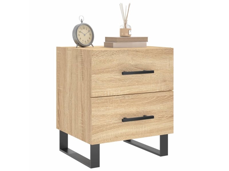  Table de chevet - cabinet de chevet - table de nuit chêne sonoma 40x35x47,5 cm bois d’ingénierie  - Conforama B