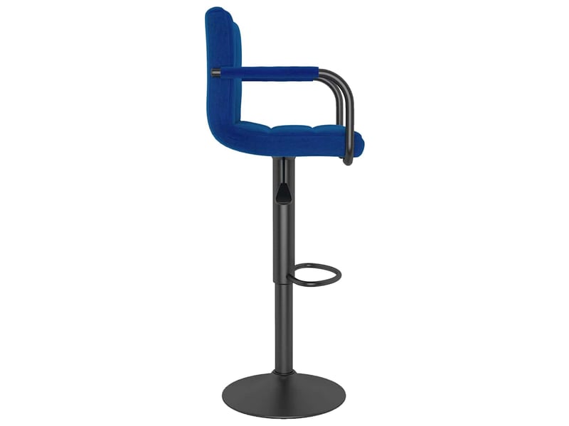  Lot de 2 tabouret de bar, chaise de bar bleu tissu shl24121  - Conforama E