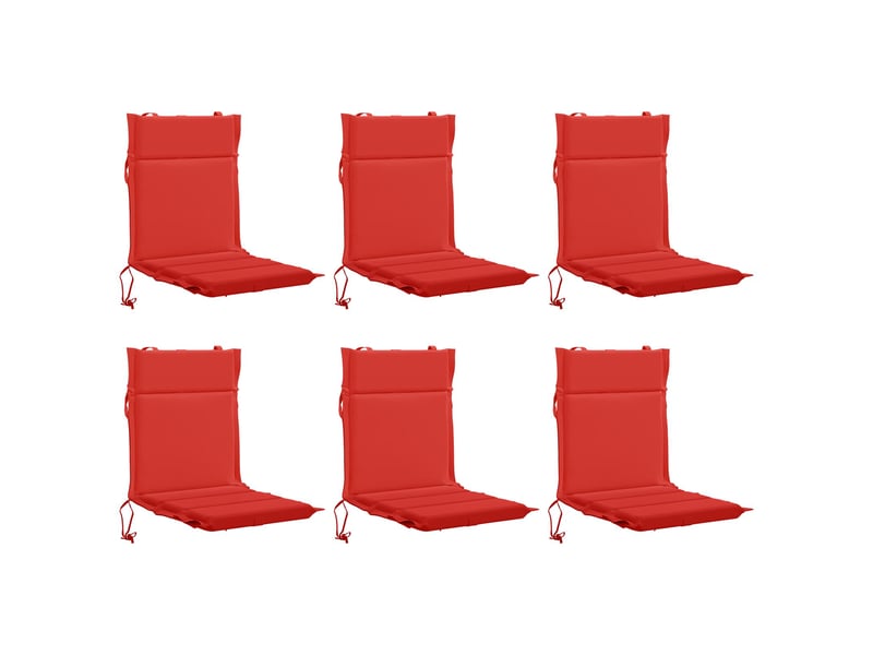 Lot de 6 coussins de chaise à dossier haut gemert cf59362 - Conforama A