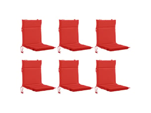 Lot de 6 coussins de chaise à dossier haut gemert cf59362