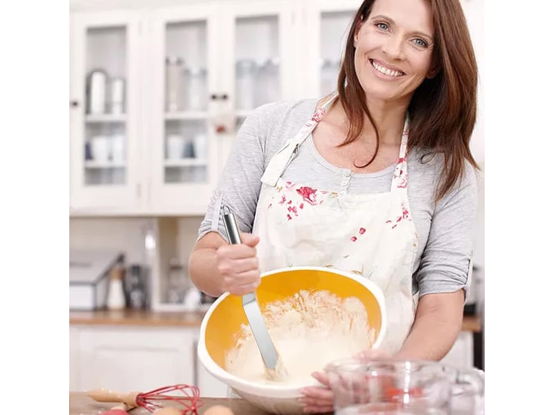 Spatule de pâtisserie anglaise en acier inoxydable – argentée - Conforama E