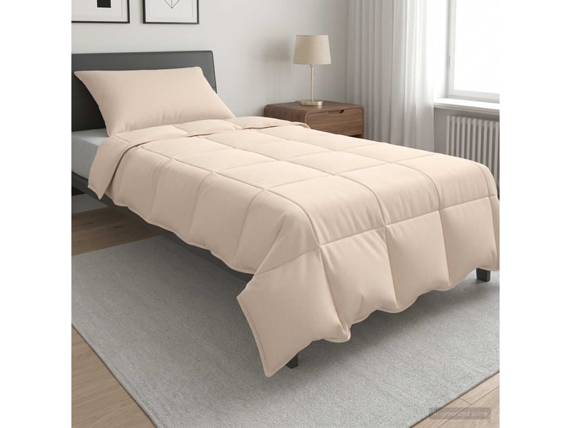  Ensemble de duvet 2 pcs - couette 135 x 200 cm hiver 350 gsm beige  - Conforama B