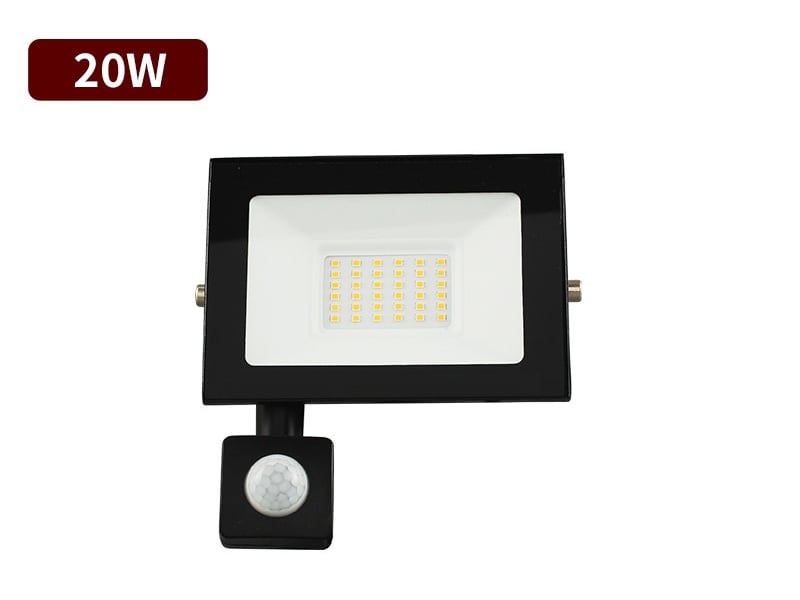  Projecteur led extérieur avec détecteur de mouvement, lumière blanc neutre, 20w 1800lm  - Conforama A