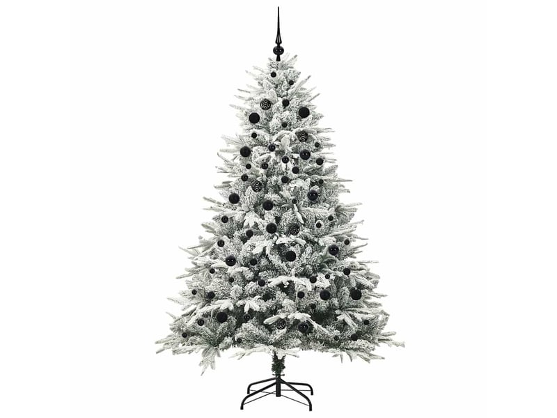 Sapin de noël, arbre de noël artificiel pré-éclairé avec ensemble de boules shl3733 - Conforama D