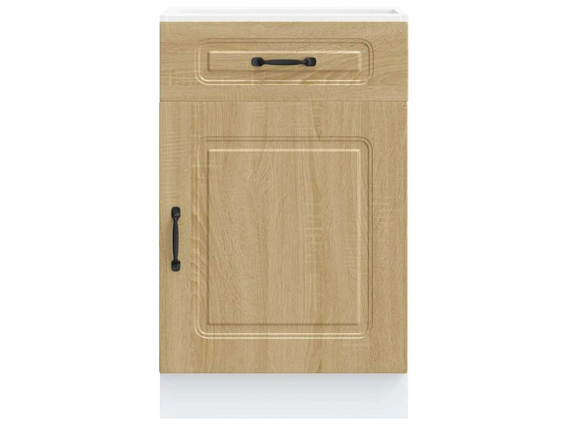 Meuble de rangement, armoire de cuisine kalmar chêne sonoma bois d'ingénierie shl2169 - Conforama D