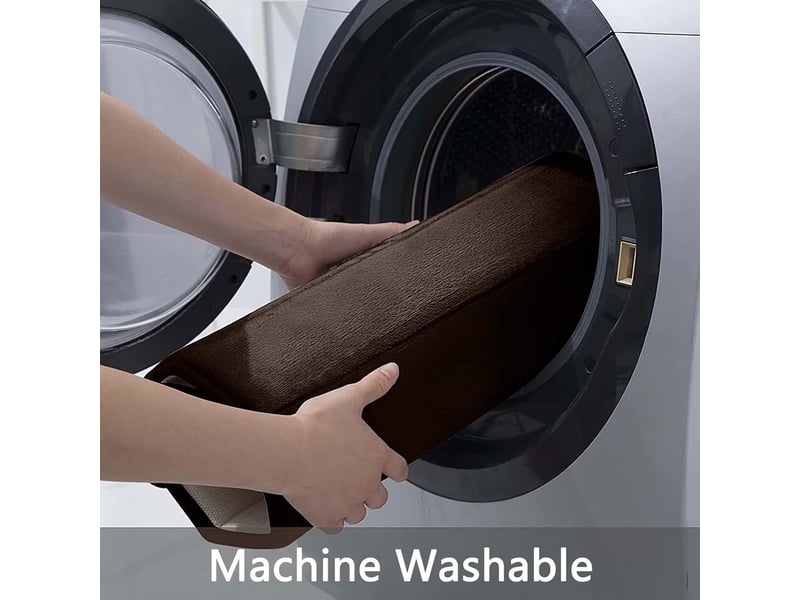  Tapis de bain en mousse à mémoire de forme antidérapant - 20 x 30 pouces - brun café  - Conforama C