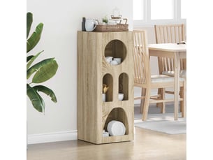 Buffet - bahut - meuble de rangement elst chêne sonoma 40 x 35 x 100.5 cm bois d'ingénierie