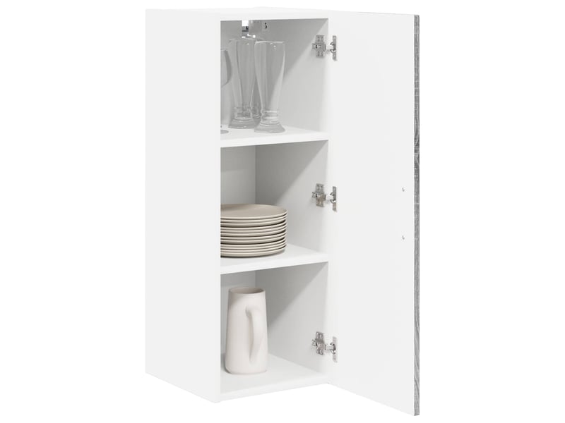  Meuble mural de cuisine | armoire de cuisine 2 pcs sonoma gris bois d'ingénierie shl5951  - Conforama C
