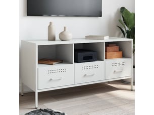 Meuble tv coloris blanc 100.5 cm <strong></strong>  <strong></strong>