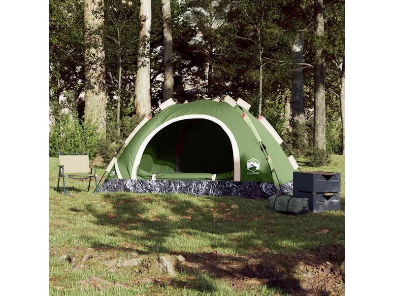  Tente de camping 3 personnes vert libération rapide  - Conforama C
