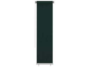 Store enrouleur, store roulant d'extérieur 65 (l) x 230 (h) cm hdpe vert foncé cf47415