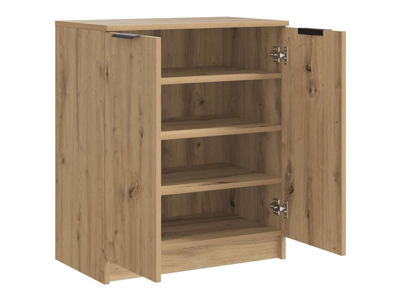  Meuble à chaussure | armoire à chaussures chêne artisanal bois d'ingénierie shl3116  - Conforama D
