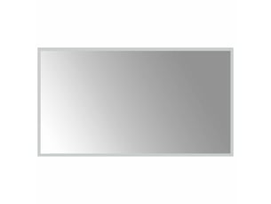 Miroir de salle de bain, miroir de toilette led transparent 90 x 50 cm verre trempé cf62627
