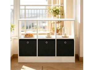 Bibliotheque coloris bicolore 3 étagère(s) <strong>FLORAGRACE</strong> <strong></strong> - 80 cm x 61 cm