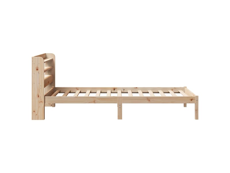  Lit simple- lit adulte -  cadre de lit sans matelas 90x190 cm bois de pin massif  - Conforama D