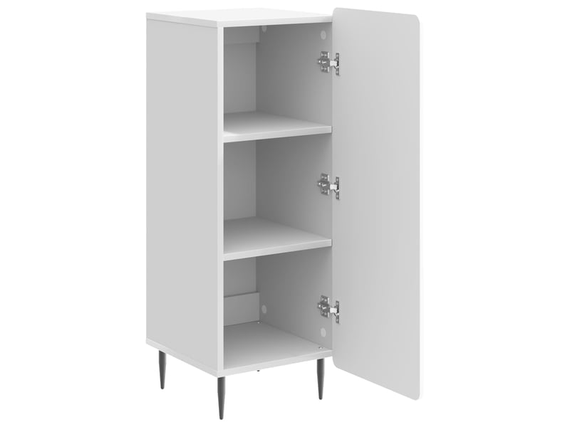  Buffet - bahut - meuble de rangement blanc brillant 34,5 x 33 x 92 cm bois d'ingénierie  - Conforama E