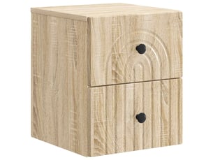 Table de chevet - cabinet de chevet - table de nuit mural chêne sonoma 33 x 34,5 x 40 cm