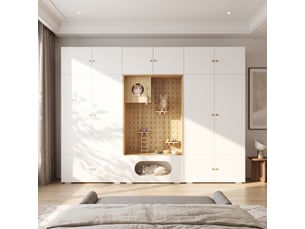 Armoire <strong></strong> <strong></strong> coloris blanc largeur 50 cm