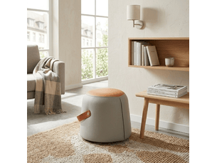 Pouf / repose pied <strong>MIVRAY </strong> <strong></strong> bicolore