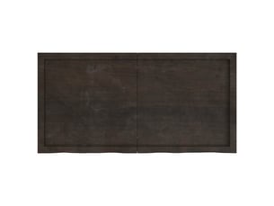 Étagère flottante, etagère murale, étagère suspendue marron foncé bois chêne massif traité cf42420