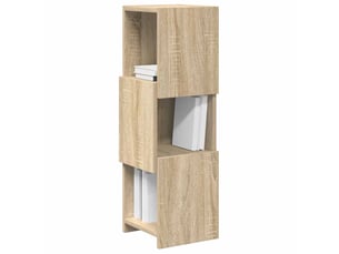 Meuble d'angle, meuble de rangement salon 25,5x25x80cm bois d'ingénierie chêne sonoma