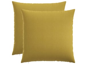 Lot de 2 coussins avec oreiller, coussins décoratifs heerlen vert clair tissu cf50351