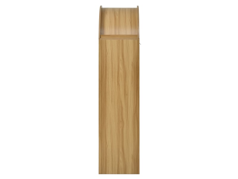  Vaisselier 78x40x176 cm portes vitrées et rangement fermé panneau de particules naturel  - Conforama D