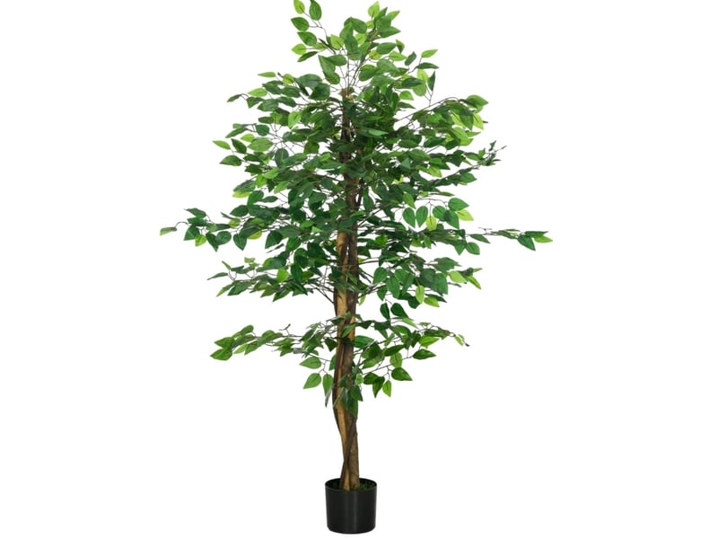  Ficus artificiel 15x15x150 cm avec pot métal vert  - Conforama A