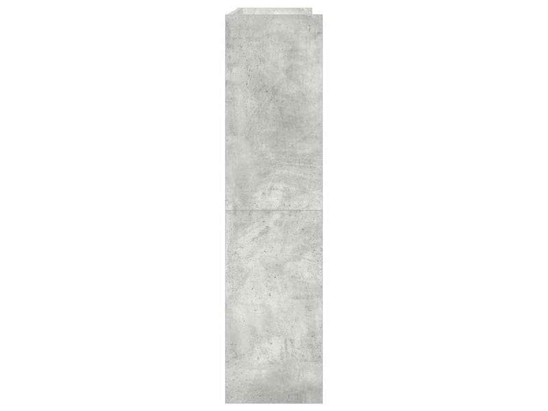  Meuble à chaussures, étagère à chaussures gris béton 80x25x100 cm bois d'ingénierie  - Conforama E