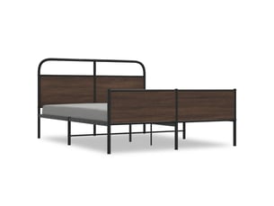 Lit 2 places 150x200 cm coloris marron
