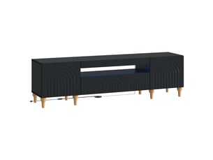 Meuble tv coloris noir 1 cm <strong></strong> <strong></strong>