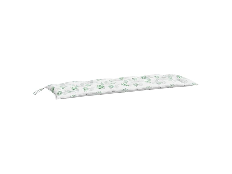  Lot de 2 coussins de banc de jardin, coussins d'assise motif de feuilles tissu cf58670  - Conforama E