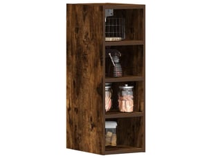 Meuble de rangement cuisine, armoire suspendue chêne fumé 20x29,5x60cm bois d'ingénierie