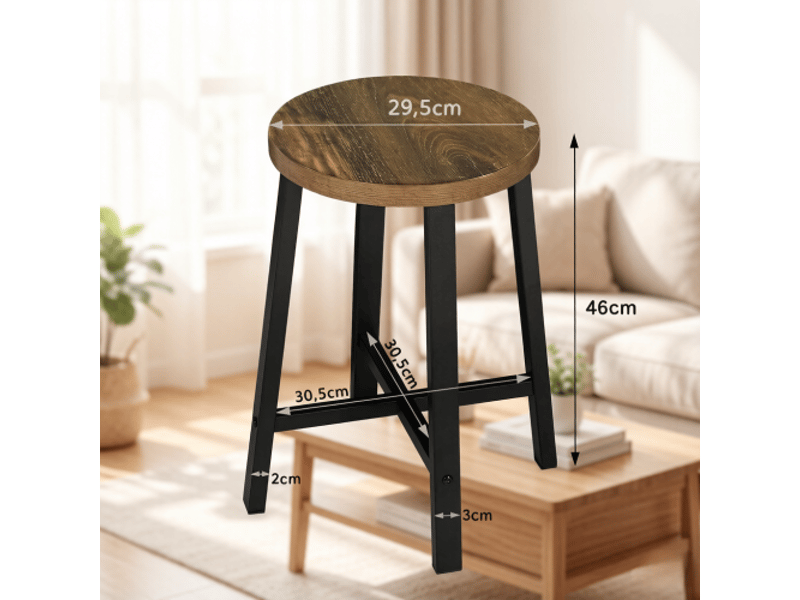  Chaises de cuisine chic – latérales (2 pièces) pour salle à manger, salon et salle d’attente – sur site  - Conforama C