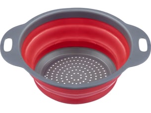 1 passoire pliable avec système de suspension, diamètre intérieur: 20 cm, plastique, mini, rougeanthracite