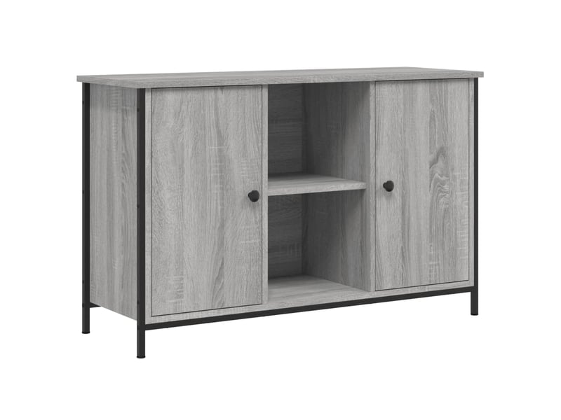  Meuble tv - banc tv - meuble de rangement sonoma gris 100x35x65 cm bois d'ingénierie  - Conforama A