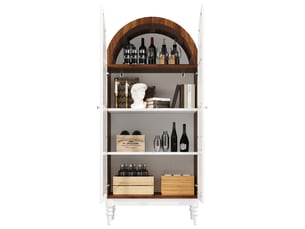 Vitrine coloris bicolore 3 étagère(s) OKMYHOME - 76 cmx165 cm