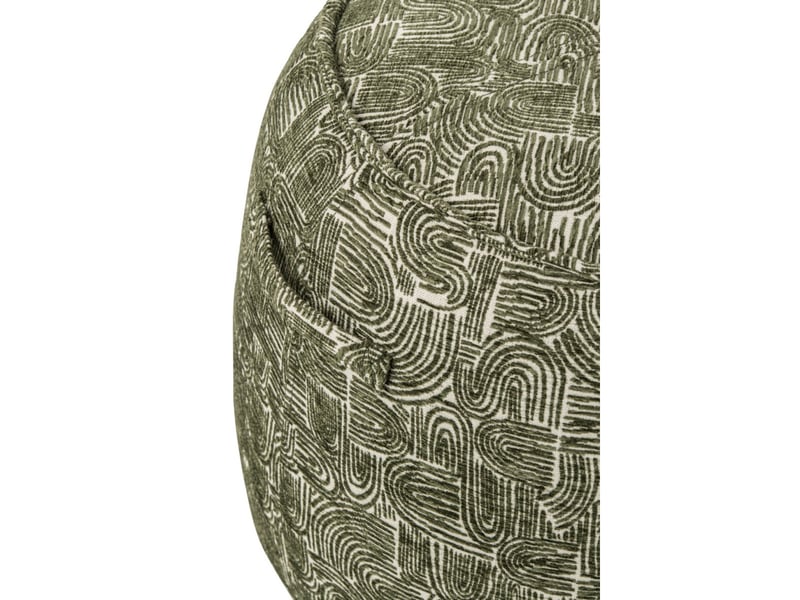  Pouf design à motifs margo 50cm vert foncé  - Conforama C