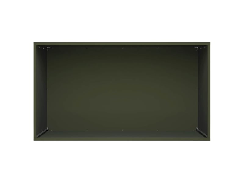  Jardinière - cache-pot de jardin 2 pcs vert olive 100 x 50 x 50 cm  - Conforama E