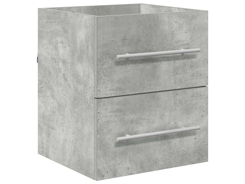  Armoire d'évier, meuble de rangement gris béton 38.5x41x48 cm bois d'ingénierie  - Conforama A