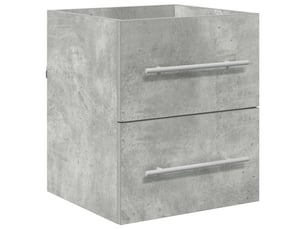 Armoire d'évier, meuble de rangement gris béton 38.5x41x48 cm bois d'ingénierie