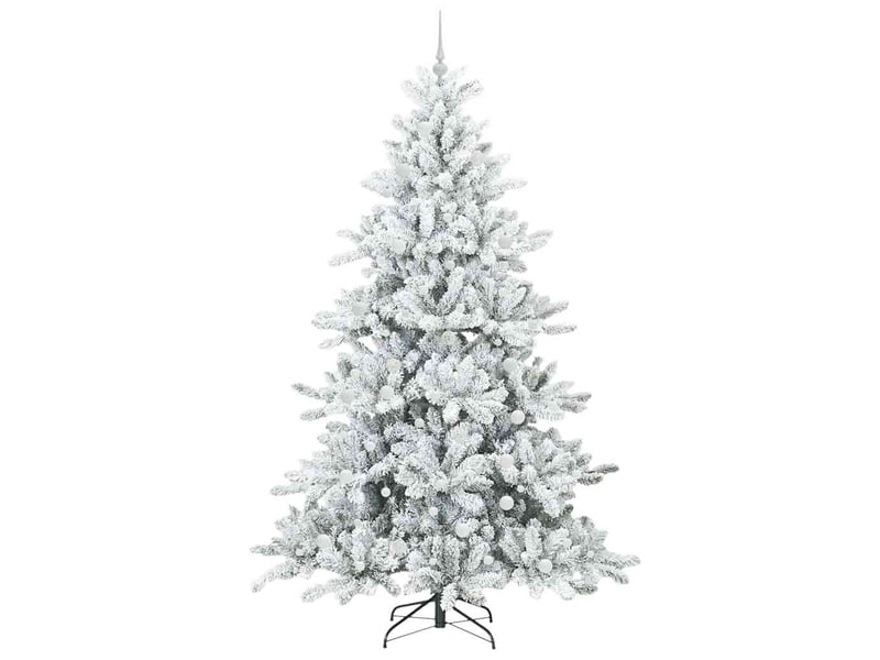  Sapin de noël, arbre de noël artificiel à branches articulées blanc 240 cm cf61075  - Conforama D