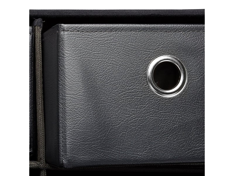  Banquette banc coffre de rangement avc tiroirs 76 cm noir 3013003  - Conforama D