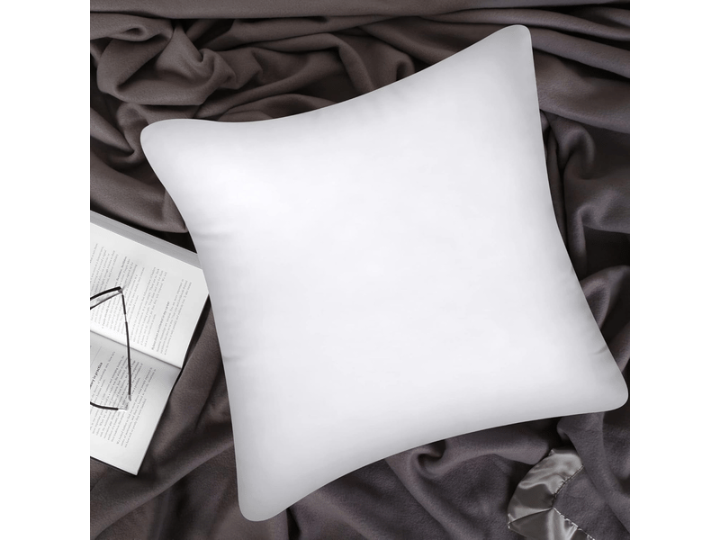  Coussins de garnissage 45 x 45 cm lot de 2, coussin à recouvrir, oreillers intérieur, rembourrage coussins blanc  - Conforama D