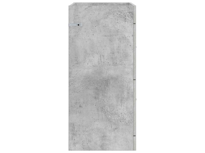  Meuble sous lavabo de salle de bain, commode gris béton shl6695  - Conforama E