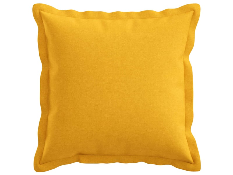  Lot de 6 housses de coussin houten jaune clair 50 x 50 cm cf49990  - Conforama A