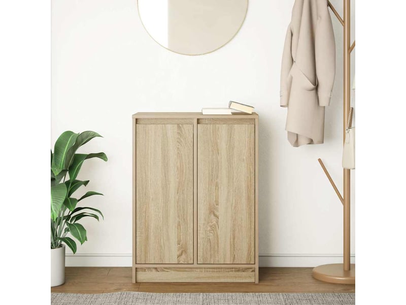  Buffet - bahut - meuble de rangement chêne sonoma 57x34x76 cm bois d'ingénierie  - Conforama C