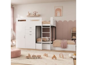 Lit superposé 2x90x200 cm <strong></strong>  <strong></strong> coloris bicolore