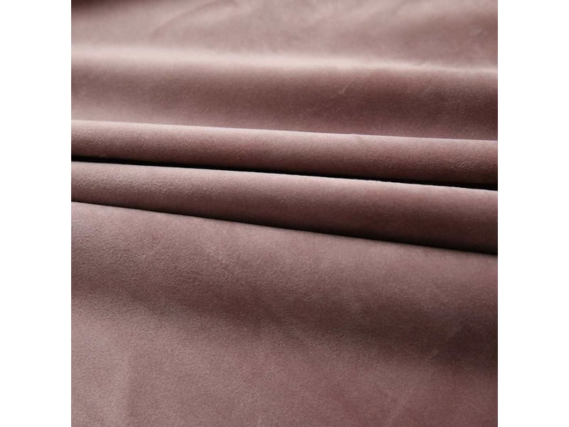  Lot de 2 rideaux occultant, rideaux black-out et crochet velours rose antique 140x175cm cf43982  - Conforama C