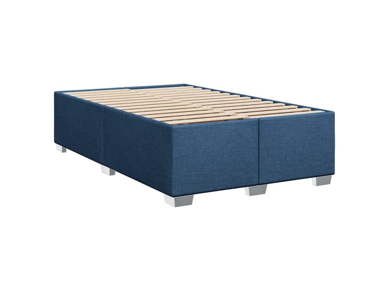  Lit double- lit adulte -  cadre de lit sans matelas bleu 120x200 cm tissu  - Conforama B